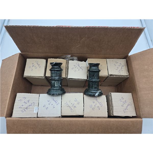 10 Alibaster 4" candle holders