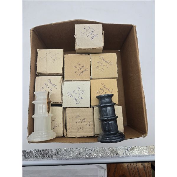 10 Alibaster 4" candle holders