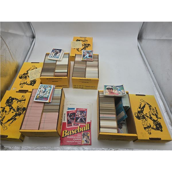 4 boxes of baseball cards