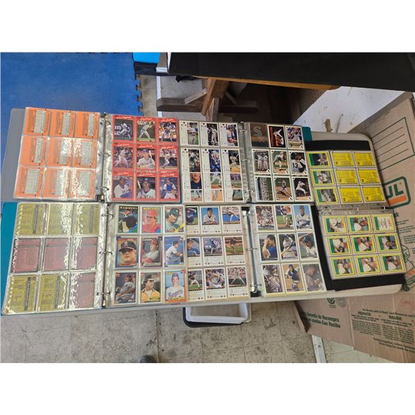 5 binders of baseball cards