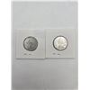 Image 2 : 2x 1967 Silver Lynx quarters