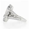 Image 6 : 18k White Gold 0.78 ctw Round Brilliant Pave Diamond Interlocking Infinity Ring