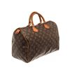 Image 3 : Louis Vuitton Brown Monogram Speedy 35 Satchel Bag