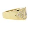 Image 5 : Men's Solid 18k Yellow Gold 0.87 ctw Brilliant Diamond Wide Band Ring