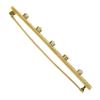 Image 5 : Antique Strobel & Crane 14k Gold .60 ctw European Diamond Filigree Bar Pin Brooc