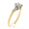 Image 9 : Antique Edwardian 14k TT Gold 0.43 ctw European Diamond w/ Accents Engagement Ri