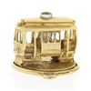 Image 2 : Vintage 14K Gold Detailed Cable Car w/ Golden Gate Bridge Stanhope Charm Pendant