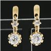 Image 2 : Antique Victorian 14K Gold 1.10 ctw GIA Prong Old European Diamond Drop Earrings
