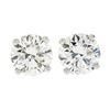 Image 2 : NEW Platinum 1.02 ctw GIA Round Brilliant Diamond Martini 4 Prong Stud Earrings