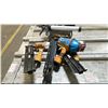 Image 1 : 3 BOSTICH PNEUMATIC NAILERS WITH BIN OF STAPLES AND CAULKING GUN