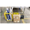 Image 1 : METAL BIN OF ASSORTED WELDING WIRE, LOCKOUT STATIONS AND SIGNBOARD IN BAG