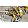 Image 2 : LARGE LOT OF DEWALT TOOLS; GRINDER, DRILLS BOTH CORDED AND BATTERY, AND ROTARY LASER