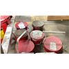 Image 4 : ASSORTED OIL CANS, SAFETY SIGN, EYE WASH, FILTRATION KIT AND MORE