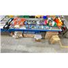 Image 1 : LARGE LOT OF WELDING AND RETAIL SUPPLIES; VAPOR CARTRIDGES, SAFETY JACKETS, ASSORTED FITTINGS,