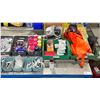 Image 2 : LARGE LOT OF WELDING AND RETAIL SUPPLIES; VAPOR CARTRIDGES, SAFETY JACKETS, ASSORTED FITTINGS,
