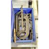 Image 4 : LARGE CLAMPS, ASSORTED HAND TOOLS, BIN OF EXTENSION CORDS AND PNEUMATIC HOSE, CRANE GRIP