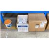 Image 2 : 4 BOXES OF WEBBER SUPPLY 15X18" UNIVERSAL PADS AND BOX OF ULINE WIDE MOTH JARS