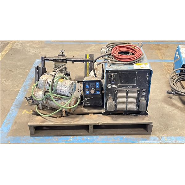 MILLER AXCESS 300 WELDING SUPPLY WITH ASSORTED ACCESSORIES