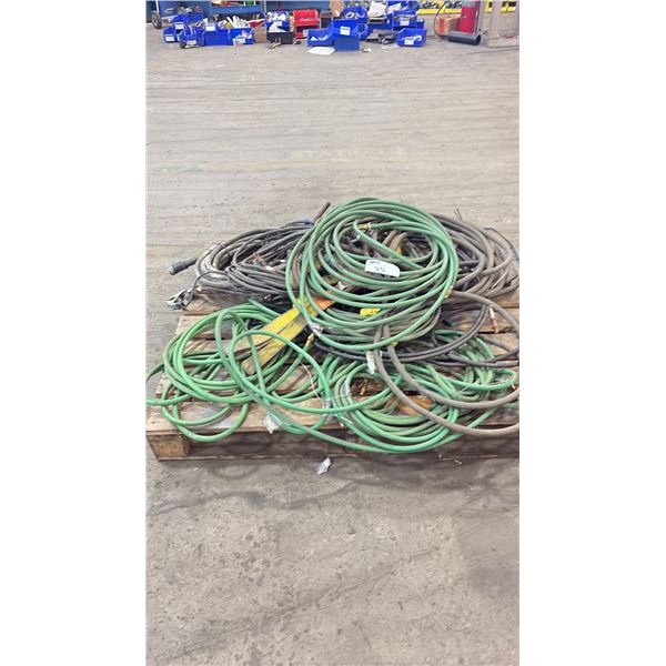 PALLET OF ASSORTED WELDING HOSES AND AIR LINE