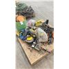 Image 2 : PALLET OF LIFTING/CRANE ACCESSORIES; CHAIN, HOOKS, STRAPS AND CLAMPS