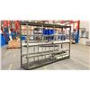 Image 2 : 5 TIER METAL RACK WITH PLASTIC CONTENTS APPROX 127X82X28"