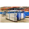 Image 2 : LARGE METAL STORAGE UNIT APPROX 120X120X87" COMES WITH ALL PLASTIC AND PVC CONTENT