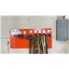Image 1 : METAL PEGBOARD WITH ASSORTED LIFTING STRAPS/CLAMPS