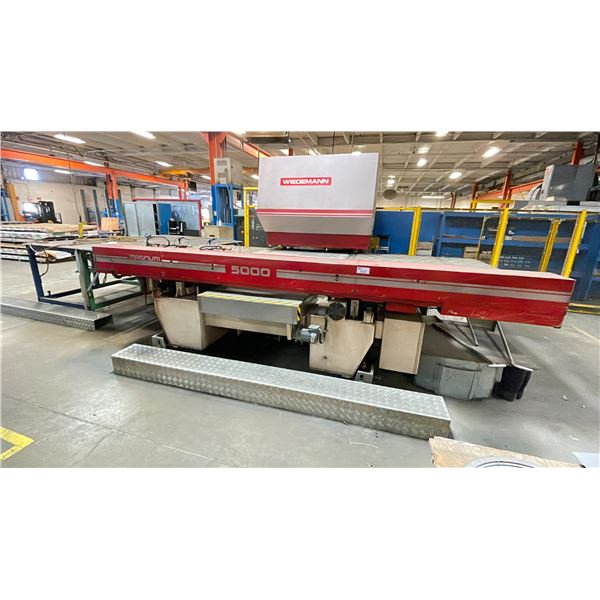 WIEDMANN MAGNUM 5000 TURRET PUNCH MACHINE WITH MURATEC TALKATIVE PIII CNC CONTROL SYSTEM, 45