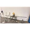 Image 1 : DEWALT CHOP SAW WITH CUSTOM MADE ROLLING TABLE