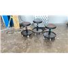 Image 2 : METAL ROLLING CART AND 3 WEN STOOLS