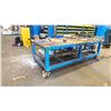 Image 1 : ROLLING METAL TABLE APPROX 49X31X99" WITH ATTACHED VISE