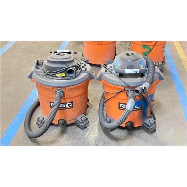 2 RIDGID SHOP VACS
