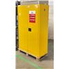 Image 2 : NOSREDNA HAZARDOUS GOODS STORAGE CABINET APPROX. 43"ACROSS X 18" WIDE X 65" HIGH