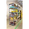 Image 2 : GREY METAL SHELF RACKING SYSTEM - APPROX.100" ACROSS X 25" WIDE X 96" HIGH