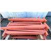 Image 2 : GREEN AND ORANGE CANTILEVER RACKING SYSTEM; 2 UPRIGHTS, 2 BASES, 4 ARMS, WITH BACK SPREADER