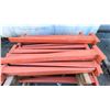 Image 2 : GREEN AND ORANGE CANTILEVER RACKING SYSTEM; 2 UPRIGHTS, 2 BASES, 4 ARMS, WITH BACK SPREADER