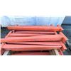 Image 2 : GREEN AND ORANGE CANTILEVER RACKING SYSTEM; 2 UPRIGHTS, 2 BASES, 4 ARMS, WITH BACK SPREADER