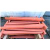 Image 2 : GREEN AND ORANGE CANTILEVER RACKING SYSTEM; 2 UPRIGHTS, 2 BASES, 4 ARMS, WITH BACK SPREADER