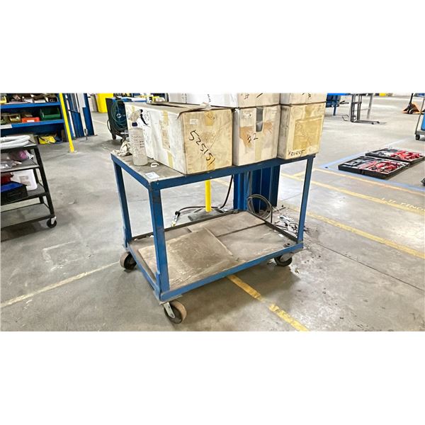 METAL CART WITH PVC TOP