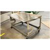 Image 2 : MOBILE METAL BASE PVC TOP CART APPROX 33X48X28"