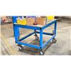 Image 2 : METAL BASE MOBILE WORK TABLE WITH PVC TOP 48X36X34"