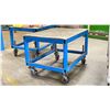 Image 2 : METAL BASE MOBILE WORK TABLE WITH PVC TOP 48X36X34"