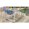 Image 2 : METAL BASE MOBILE WORK TABLE WITH PVC TOP 48X96X44"