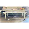 Image 1 : METAL BASE MOBILE WORK TABLE WITH PVC TOP 48X96X44"