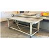 Image 2 : METAL BASE MOBILE WORK TABLE WITH PVC TOP 48X96X44"
