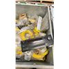 Image 3 : GALVANIZED METAL LIDDED STORAGE BOX WITH FORKLIFT SLOTS AND CONTENTS INCLUDED