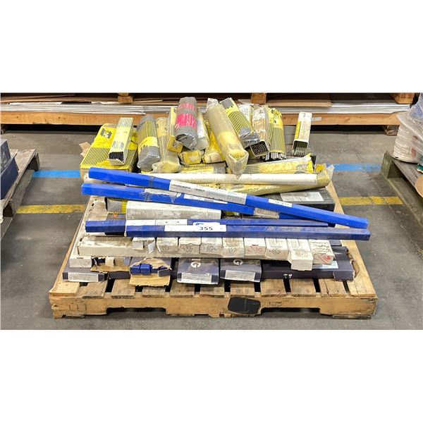 PALLET OF ASSORTED WELDING RODS