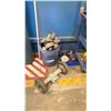 Image 2 : 3 TIER MOBILE CART WITH STOOL AND BUCKET OF CASTER WHEELS