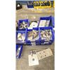 Image 2 : ASSORTED PARTS BINS WITH METAL FITTINGS AND BRACKETS