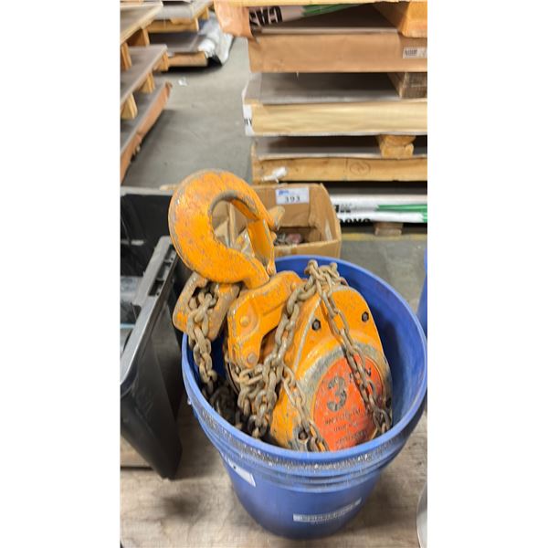ONE CHAIN BLOCK 3 TON HOIST